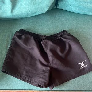 Black Gilbert Medium Rugby shorts